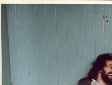 John Donoghue (L) & Martin Hope (R) enjoying the reviews, Mt Eden, 1973 - Photo Susy Pointon. 