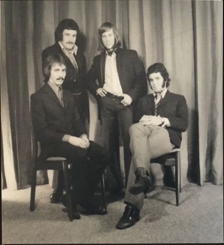 Dizzy Limits, 1969.
L to R:- Stu Johnstone, John Donoghue, Steve McDonald, Frits Stigter.
